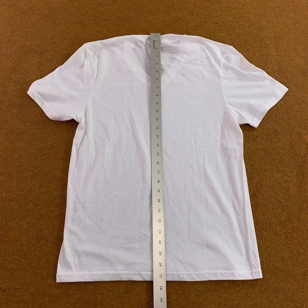 Nautica Mens Small White 5-Pack V-Neck Logo Cotton Blend T-Shirts New